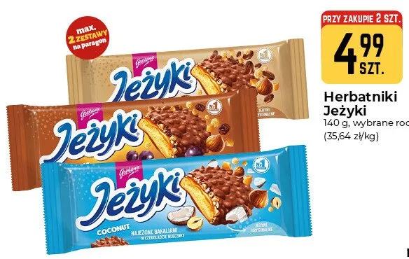 Herbatniki Jeżyki Goplana Kokosowe promocja w Społem Częstochowa