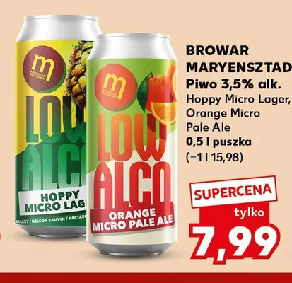 Piwo Orange Micro Pale Ale Browar Maryensztadt promocja w Kaufland