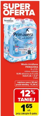 Woda źródlana promocja w Carrefour