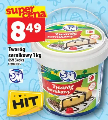 Twaróg sernikowy promocja w TOPAZ