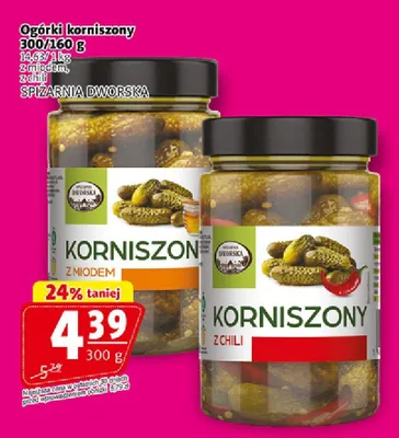 Ogórki korniszony z chili Spiżarnia Dworska promocja w Prim Market