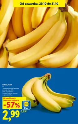 Banany luzem promocja w Lidl