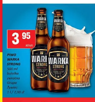 Piwo Warka Strong promocja w Chorten