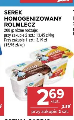 Serek homogenizowany Rolmlecz promocja w Stokrotka