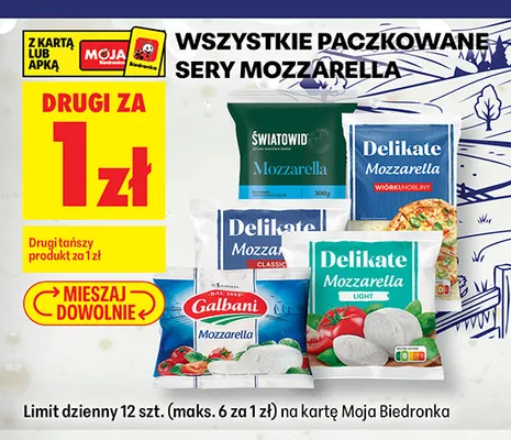 Ser mozzarella Galbani promocja w Biedronka