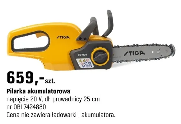 Pilarka akumulatorowa promocja w OBI