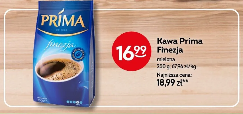 Kawa mielona Prima Finezja promocja w Żabka