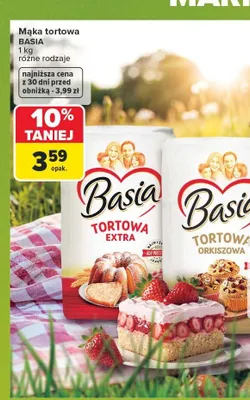 Mąka tortowa Basia Extra promocja w Carrefour