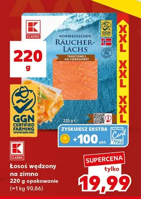 Łosoś wędzony na zimno Marinero promocja w Kaufland