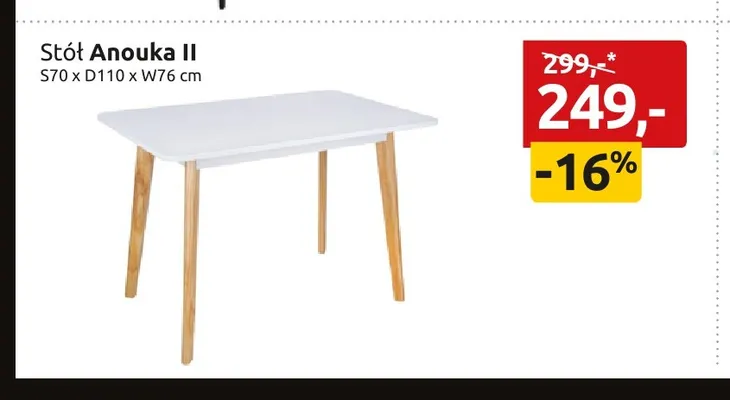 Stół Anouka Ii promocja w Black Red White
