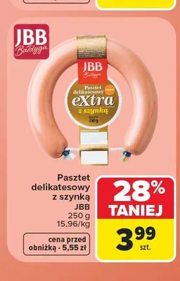 Pasztet delikatesowy z szynką JBB Bałdyga promocja w Carrefour