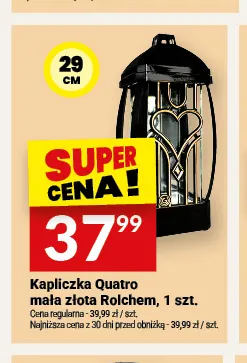 Kapliczka Quatro mała złota Rolchem promocja w Twój Market