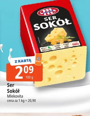 Ser Sokół Mlekovita promocja w Leclerc