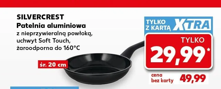 Patelnia aluminiowa Silvercrest śr. 20 cm promocja w Kaufland