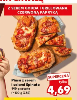 Pinsa z serem i salami Spinata promocja w Kaufland
