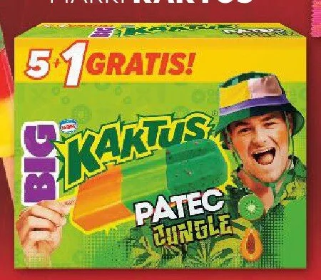 Lody Kaktus Big Patec Jungle 6-pak promocja w Kaufland