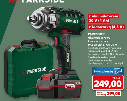 Akumulatorowy klucz udarowy PASSK 20-Li C4 20 V promocja w Kaufland