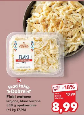 Flaki wołowe krojone, blanszowane promocja w Kaufland