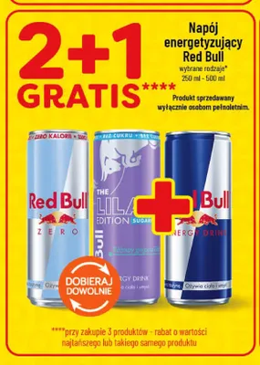 Napój energetyzujący Red Bull The Lila Edition Sugarfree promocja w POLOmarket