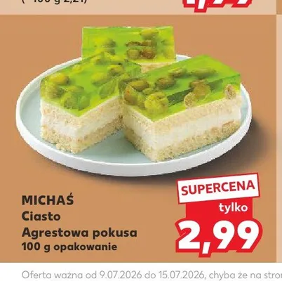 Ciasto Agrestowa pokusa Michaś promocja w Kaufland