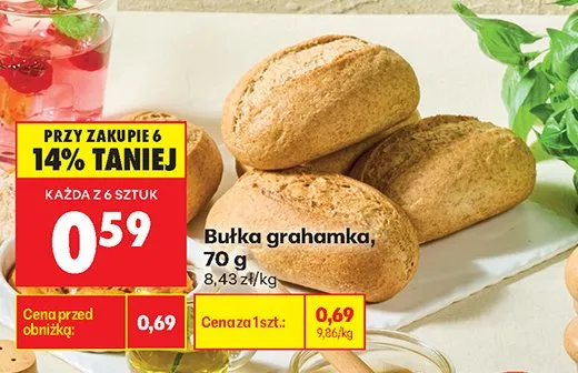 Bułka grahamka promocja w Biedronka
