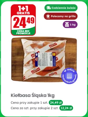 Kiełbasa Śląska Agro Rydzyna promocja w Dino