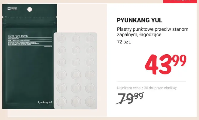 Plastry punktowe przeciw stanom zapalnym, łagodzące PYUNKANG YUL promocja w Rossmann
