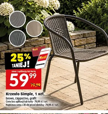 Krzesło Simple promocja w Twój Market