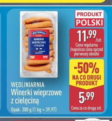 Winerki wieprzowe z cielęciną Wędliniarnia promocja w Aldi