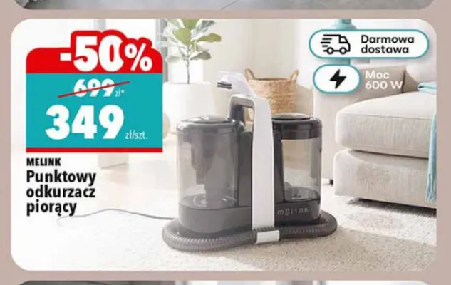 Punktowy odkurzacz piorący Melink promocja w Biedronka