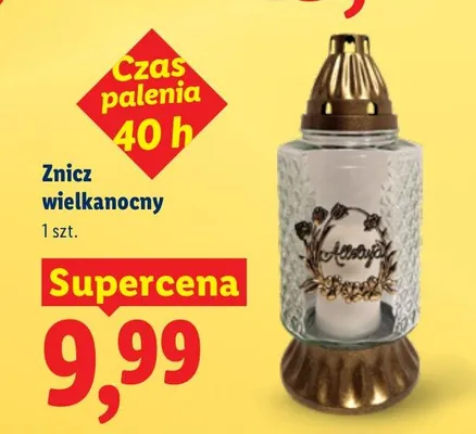 Znicz wielkanocny promocja w Lidl