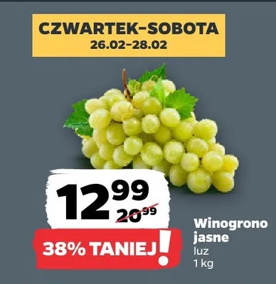 Winogrono jasne promocja w Netto
