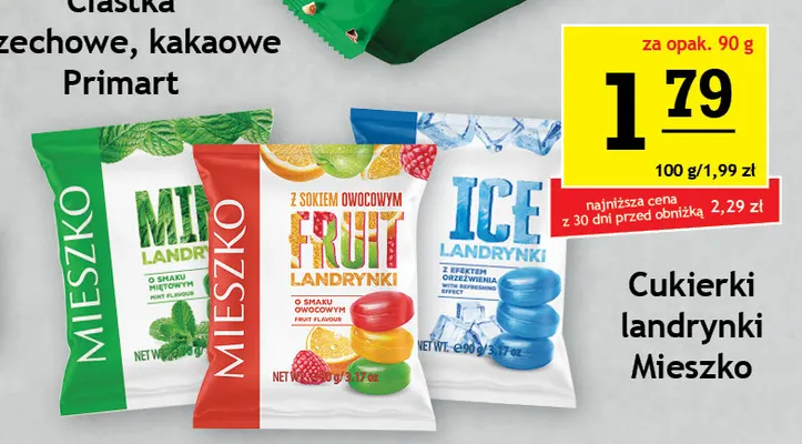 Cukierki landrynki Ice Mieszko promocja w Gram Market
