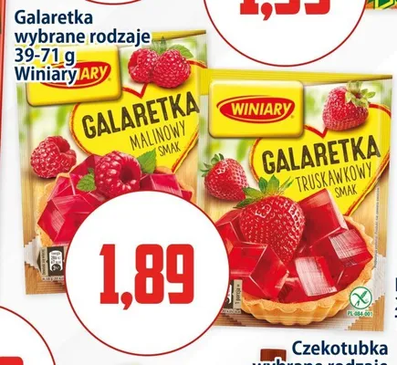 Galaretka malinowy smak Winiary 39-71g promocja w Kupiec