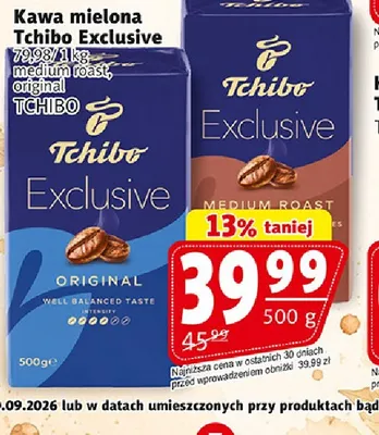 Kawa mielona Tchibo Exclusive medium roast promocja w Prim Market