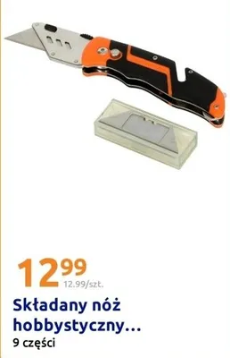 Składany nóż hobbystyczny 9 części promocja w Action