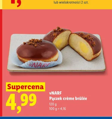 Pączek crème brûlée vNARF promocja w Lidl