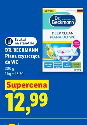 Piana czyszcząca do WC Dr. Beckmann Deep Clean Cytrynowa Świeżość promocja w Lidl