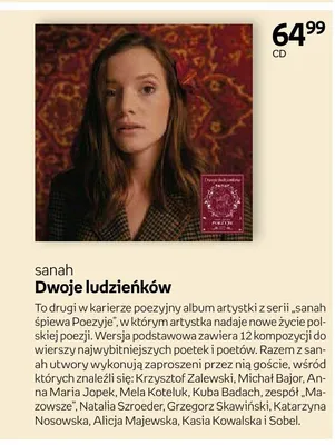 Płyta CD sanah Dwoje ludzieńków promocja w Empik