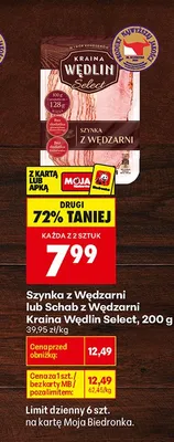 Schab z Wędzarni Kraina Wędlin Select promocja w Biedronka