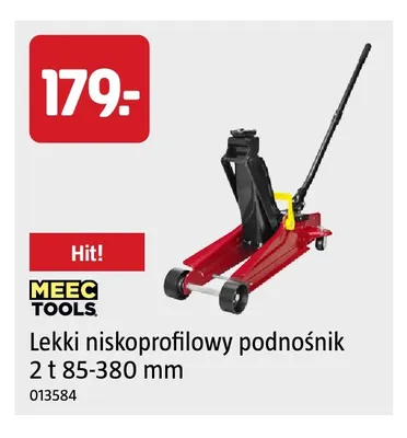 Lekki niskoprofilowy podnośnik 2 t 85-380 mm Meec Tools promocja w Jula