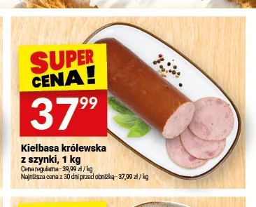 Kiełbasa królewska z szynki promocja w Twój Market
