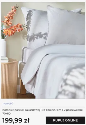 Komplet pościeli żakardowej home&you Ero 160x200 cm z 2 poszewkami 70x80 promocja w home&you