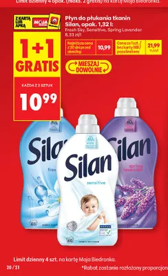 Płyn do płukania tkanin Silan Spring Lavender promocja w Biedronka