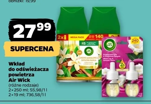 Wkład do odświeżacza powietrza promocja w Netto