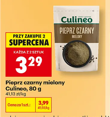 Pieprz czarny mielony Culineo promocja w Biedronka