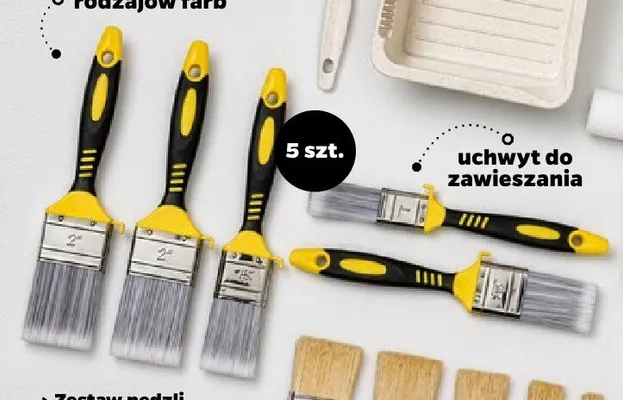 Zestaw pędzli z haczykiem promocja w Netto
