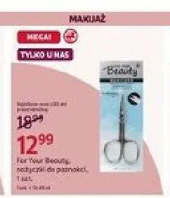 Nożyczki do paznokci For Your Beauty promocja w Rossmann