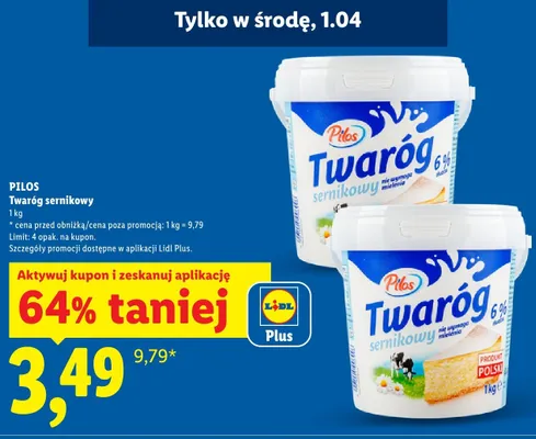 Twaróg sernikowy promocja w Lidl