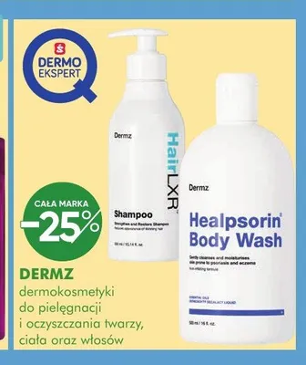Dermokosmetyki do pielęgnacji i oczyszczania twarzy ciała oraz włosów Dermz promocja w Super-Pharm